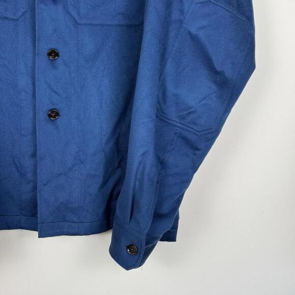 NWT Ermenegildo Zegna Blue 100% Cashmere Overshirt Jacket Made In Italy $2895 - Picture 6 of 13